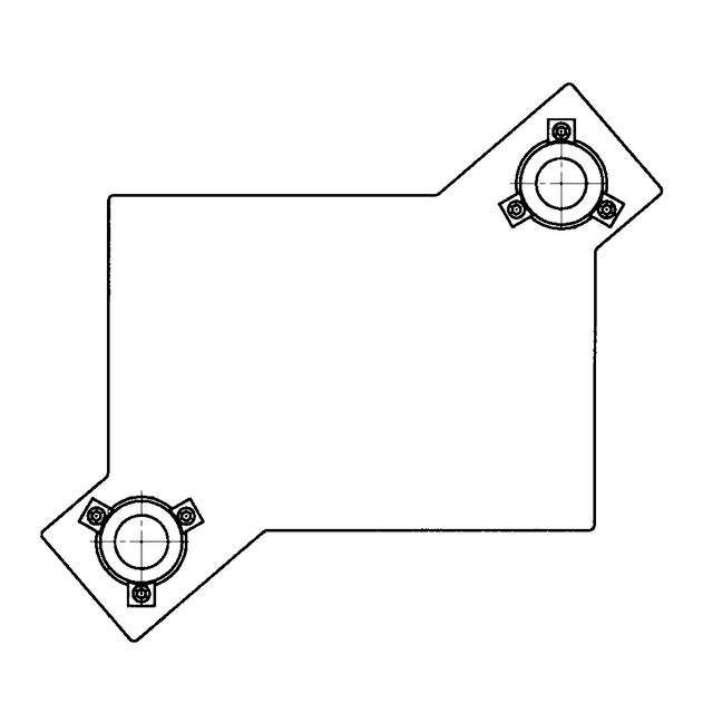 Standard die sets with diagonal pillars D63/D73