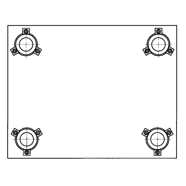 Rectangular die sets with four pillars D84/D94