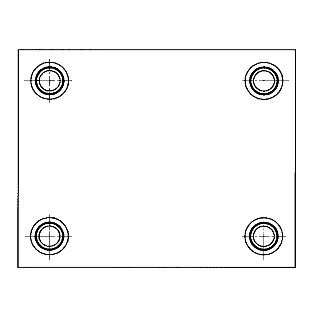 Rectangular die sets with four pillars and ball bearing guides D89/D99